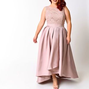 Sequin Lace Dress with Mikado Skirt David's Bridal